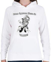 printfashion Itt úgysem jössz át - Gandalf - Gyűrűk ura - Női kapucnis pulóver - Fehér (2846988)