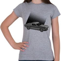 printfashion mustang - Női póló - Sport szürke (14668956)