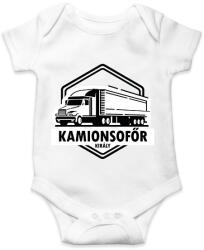 printfashion Kamionsofőr király - Baba Body - Fehér (6552829)
