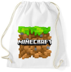 printfashion Minecraft - Sportzsák, Tornazsák - Fehér (494490)