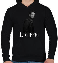 printfashion Lucifer - Férfi kapucnis pulóver - Fekete (2870314)