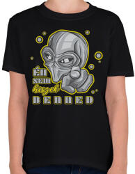printfashion Én se hiszek benned - Gyerek póló - Fekete (8749225)