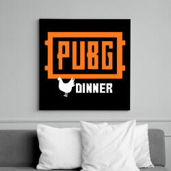 printfashion PUBG DINNER - Vászonkép - Fekete (6644396)