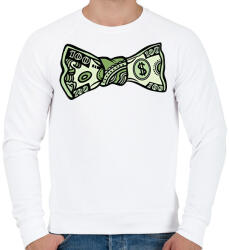 printfashion Pénz csokornyakkendő - Férfi pulóver - Fehér (2413372)
