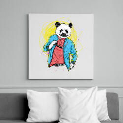 printfashion Filmsztár panda - Vászonkép - Fehér (6620698)