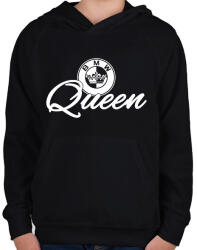 printfashion BMW QUEEN - Gyerek kapucnis pulóver - Fekete (2200312)