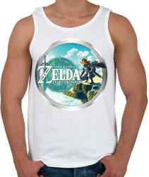 printfashion The Legend of Zelda: Tears of the Kingdom - Férfi atléta - Fehér (15795397)