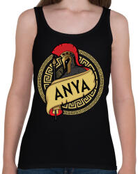 printfashion Spártai Anya - Női atléta - Fekete (1234102)