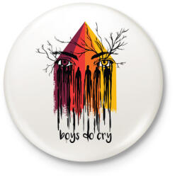 printfashion boys do cry - Kitűző, hűtőmágnes - Fehér (3082642)