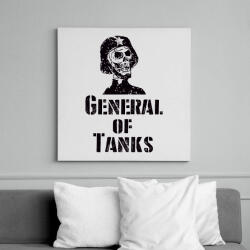 printfashion general of tanks - Vászonkép - Fehér (6627944)