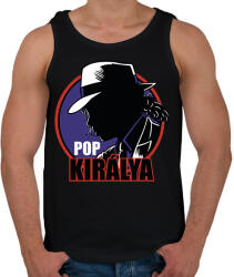 printfashion A pop királya - Férfi atléta - Fekete (11016076)