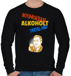 printfashion NYOMOKBAN ALKOHOLT TARTALMAZ - Férfi pulóver - Fekete (10954038)