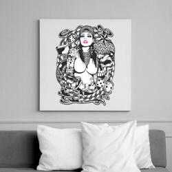printfashion Rocker fantasy tattoo art - Vászonkép - Fehér (6635773)