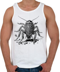 printfashion Csótány rajz - Férfi atléta - Fehér (16685686)