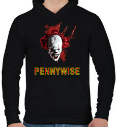 printfashion PENNYWISE - Férfi kapucnis pulóver - Fekete (1472574)