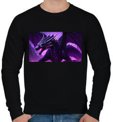 printfashion enderdragon irl - Férfi pulóver - Fekete (15269677)
