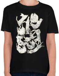 printfashion Sleeping cat - Gyerek póló - Fekete (214115)