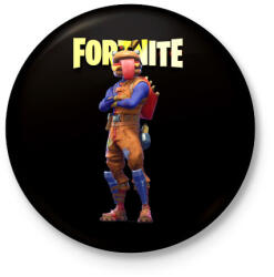 printfashion Beef Boss Fortnite - Kitűző, hűtőmágnes - Fekete (3101974)