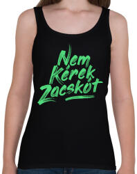 printfashion nem-kerek-zacskot-paint-mint - Női atléta - Fekete (1073869)