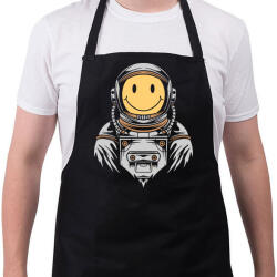 printfashion Boldog asztronauta - Kötény - Fekete (5341362)