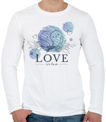 printfashion Szerelem a levegőben - Férfi hosszú ujjú póló - Fehér (6059731)