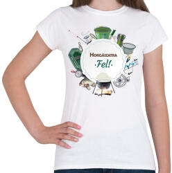 printfashion Horgászatra fel! - Női póló - Fehér (6283325)
