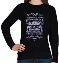 printfashion too cute - Női pulóver - Fekete (15178528)