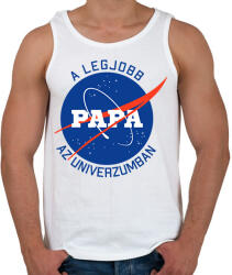 printfashion Nasa Papa - Férfi atléta - Fehér (7048750)