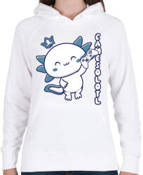 printfashion Gamesolotl - Női kapucnis pulóver - Fehér (10874800)