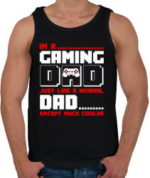 printfashion Gaming Dad - Férfi atléta - Fekete (1674143)