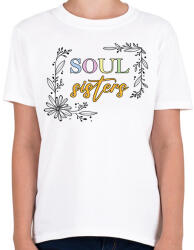 printfashion Soul sisters - Gyerek póló - Fehér (13493173)