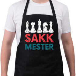 printfashion Sakkmester 2 - Kötény - Fekete (7322099)
