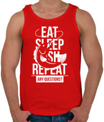 printfashion Enni, aludni, pecázni - Férfi atléta - Piros (328667)