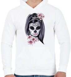 printfashion Maszk - Férfi kapucnis pulóver - Fehér (14816299)