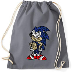 printfashion Kék süni - Sportzsák, Tornazsák - Grafitszürke (72522)