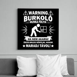 printfashion Burkoló munka - Vászonkép - Fekete (14699885)