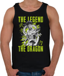 printfashion A sárkány legendája - Férfi atléta - Fekete (5535115)