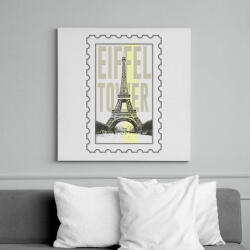 printfashion Eiffel Tower - Vászonkép - Fehér (7424998)