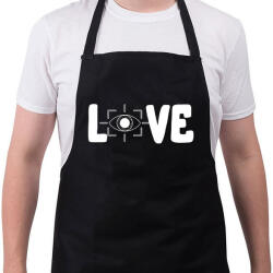 printfashion Love szemvizsgálat - Kötény - Fekete (12651528)