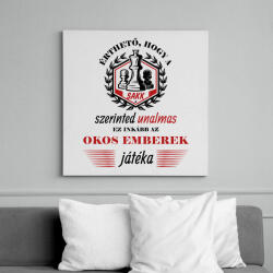 printfashion Okos emberek játéka - Vászonkép - Fehér (7455537)