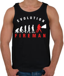 printfashion Tűzoltós evolúció - Férfi atléta - Fekete (1473682)