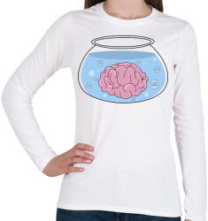 printfashion Agy - Női hosszú ujjú póló - Fehér (335361)