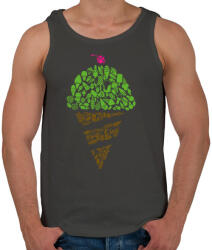 printfashion Fagyi - Férfi atléta - Sötétszürke (138049)