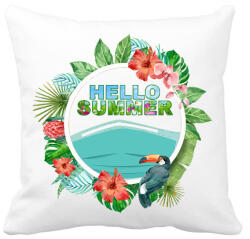 printfashion Hello Summer - Párnahuzat, Díszpárnahuzat - Fehér (2629591)