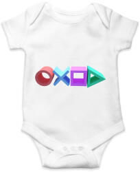 printfashion Playstation gombok logója - Baba Body - Fehér (2813927)