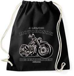 printfashion a legjobb motorosok - Sportzsák, Tornazsák - Fekete (6027577)