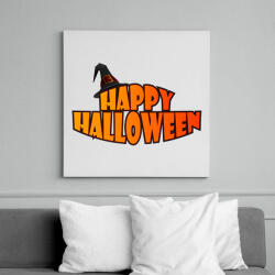 printfashion Happy Halloween sapkás - Vászonkép - Fehér (6628237)