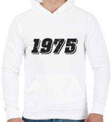 printfashion 1975 - Férfi kapucnis pulóver - Fehér (6177835)