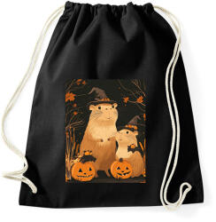 printfashion Halloween-i Capybara Család - Sportzsák, Tornazsák - Fekete (16707913)