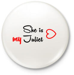 printfashion Júlia - Kitűző, hűtőmágnes - Fehér (3076594)